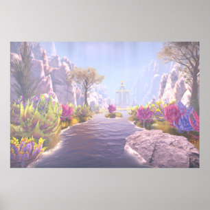 Weg zum Tempel Poster
