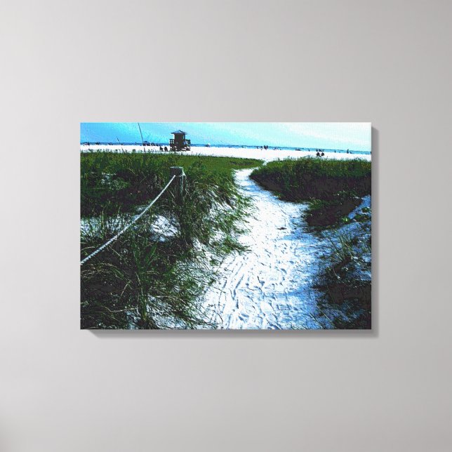 Weg zur Atemberaubenden Siesta Keys Beach Leinwand (Vorderseite)