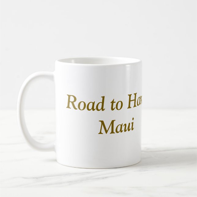 Weg zur Hana Maui Wasserfall Kaffeemaschine Tasse (Links)