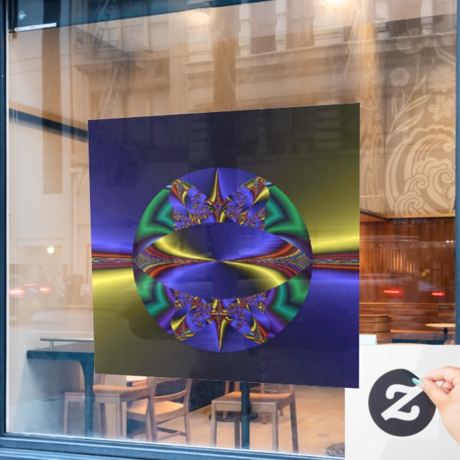 Weg zur Unendlichkeit Fensteraufkleber (Café-Fenster)