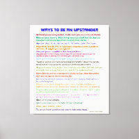 Wege als Upstander / II Wrapped Canvas