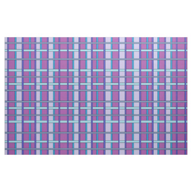 Wege und Blues Kariertes Muster Stoff (Fat Quarter (45,7 x 55,9 cm))