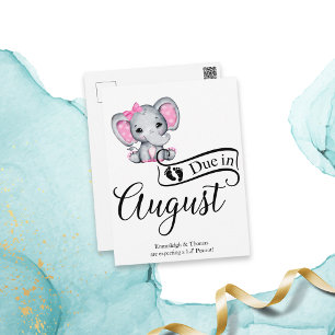 Wegen August Little Peanut Baby Elephant Postkarte