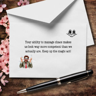 Wegen Ihnen sehen wir aus, als hätten wir es zusam Dankeskarte