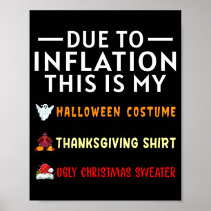 Wegen Inflation ist das ein lustiges Halloween-Kos Poster