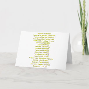 Wegen Krebs Karte