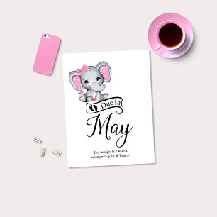 Wegen May Little Peanut Baby Elephant Postkarte