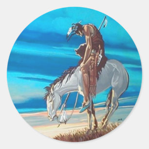 Wegende Runder Aufkleber