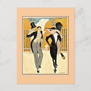 Wegener - Ein elegantes Paar der 1920er Postkarte