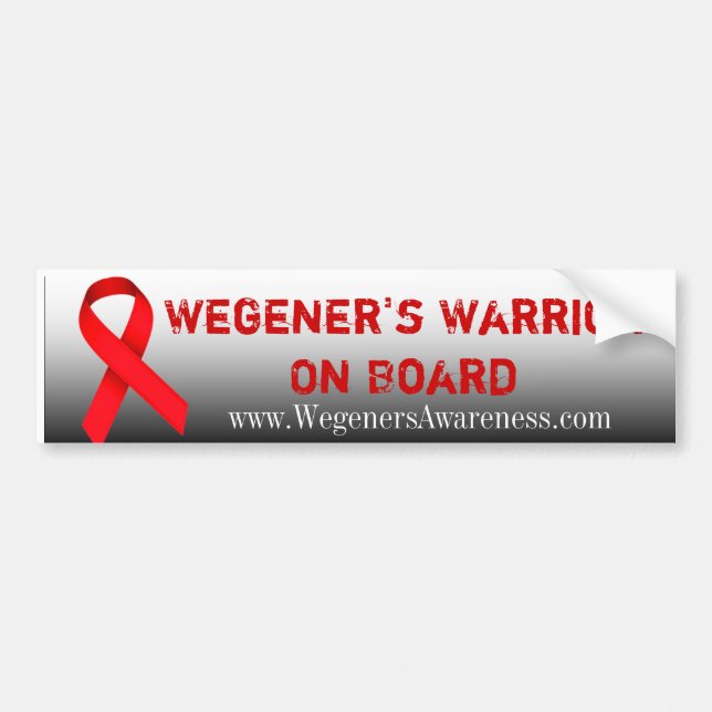 Wegeners Krieger-an Bord Autoaufkleber (Vorne)
