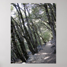 Weggeber mit Psalm 119:32 Poster