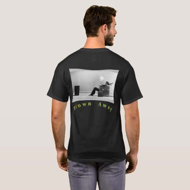 Weggeblasen T-Shirt (Schwarz voll)