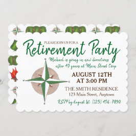 Weggehen des Party für das Ruhestand Neue Wegbesch Einladung
