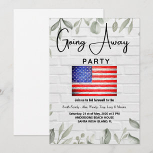 Weggehen von Party Einladungen