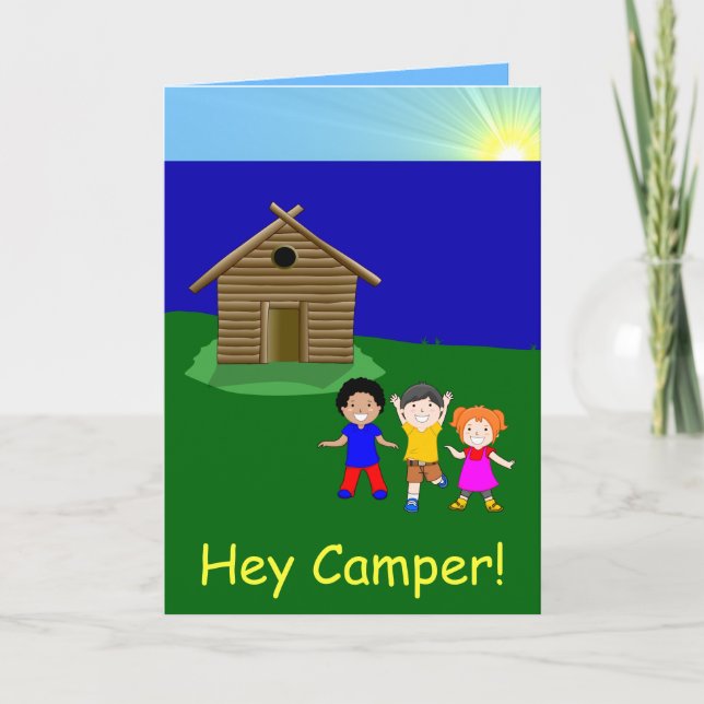 Weggehen, zu kampieren Karte (Vorderseite)