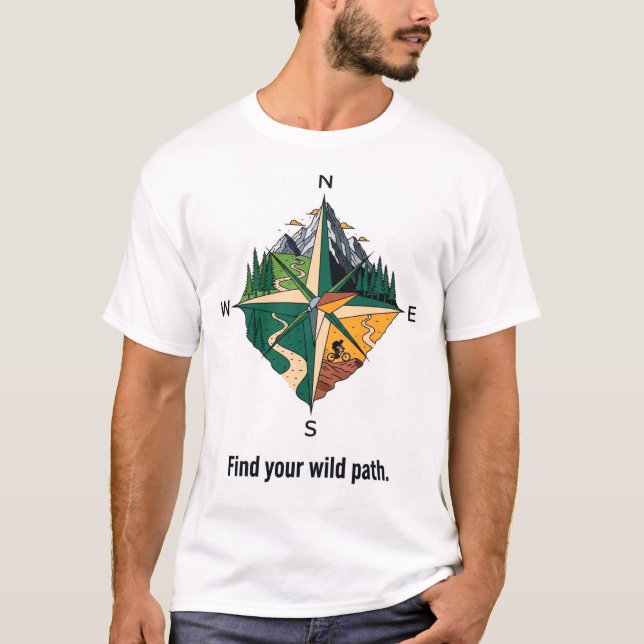 Wegnavigator-Kompass T-Shirt (Vorderseite)