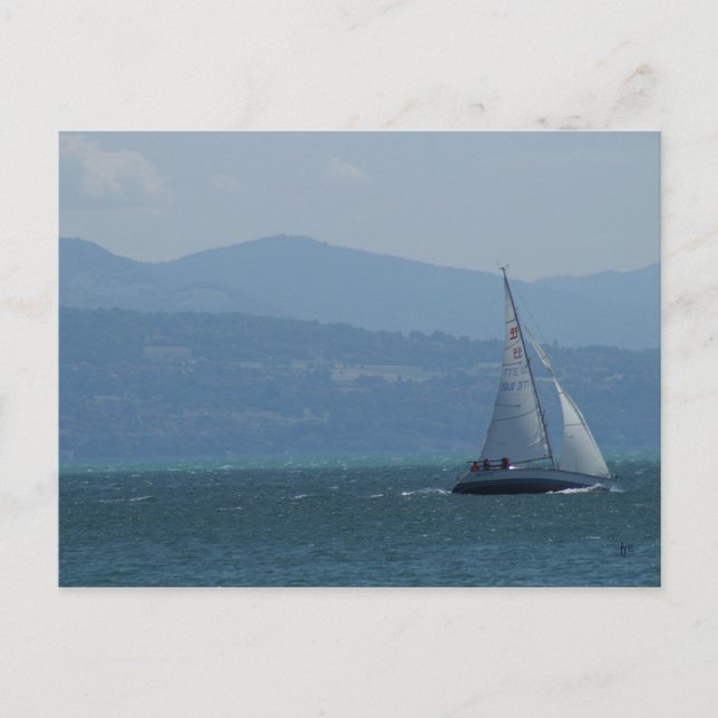 wegsegeln postkarte (Vorderseite)