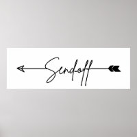 Wegweiser für Hochzeitszeichen absenden