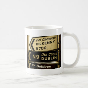 Wegweiser für Irland Kaffeetasse