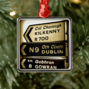 Wegweiser für Irland Ornament Aus Metall