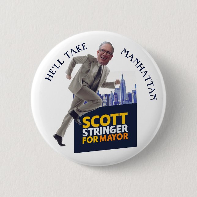 Wegweiser für NYC Mayor 2021 Button (Vorderseite)