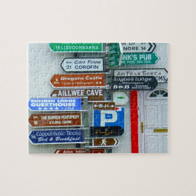 Wegweiser in Irland Puzzle (Horizontal)