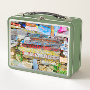 Wegweiser Metall Brotdose