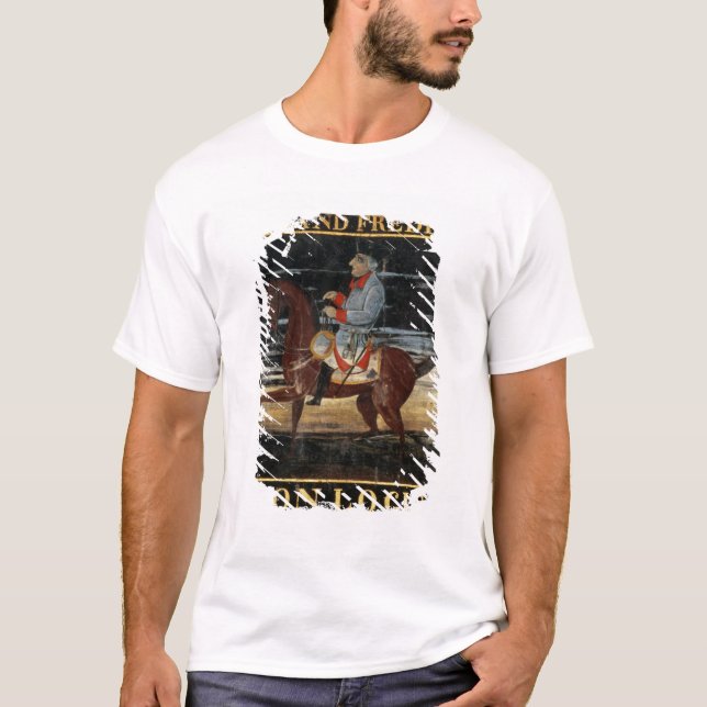 Wegweiser mit Frederick das große zu Pferd T-Shirt (Vorderseite)