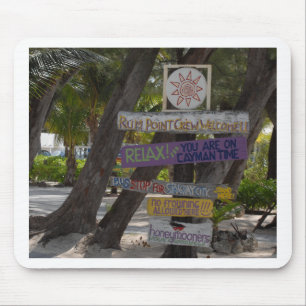 Wegweiser Rum Point Grand Cayman Mousepad