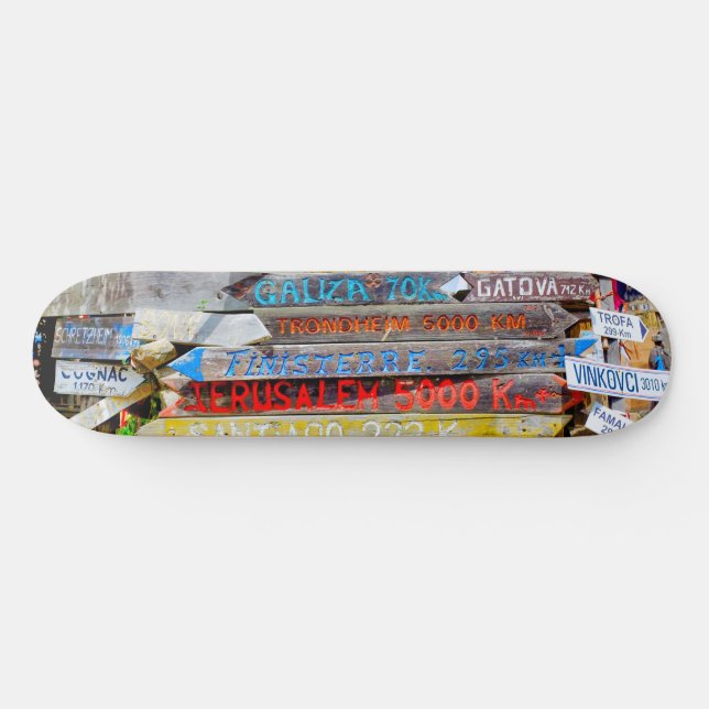 Wegweiser Skateboard (Horizontal)
