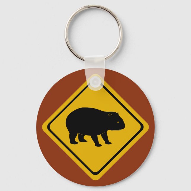 Wegweiser Wombat Schlüsselanhänger (Vorderseite)