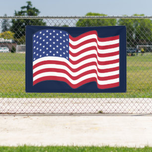 Wehende amerikanische Flaggenbanner Banner