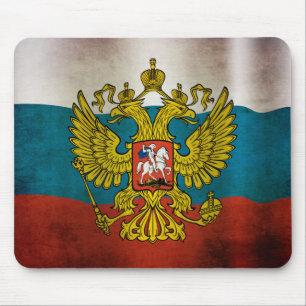 Wehende Flagge Russlands Mousepad