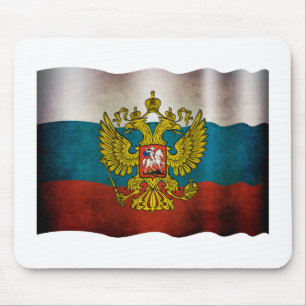 Wehende Flagge von Russland Mousepad