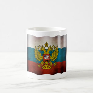 Wehende Flagge von Russland Tasse