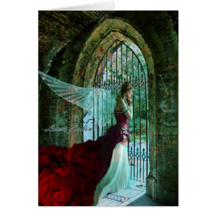 Wehmütige Engels-Karte