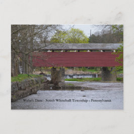 Wehr's Dam - South Whitehall Township - PA Postkarte
