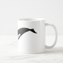 Weibchen aus schwarzem und weißem Orca Killer Tasse