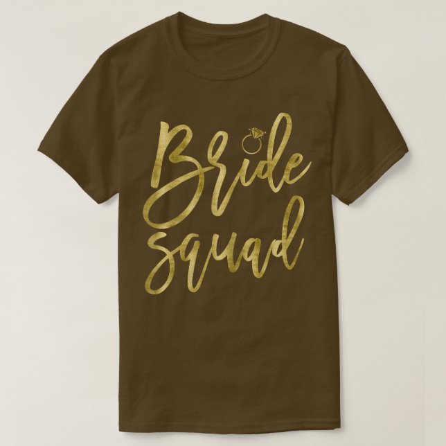 Weibchen Bride Squad Dark Yellow Ring Graphics Han T-Shirt (Design vorne)