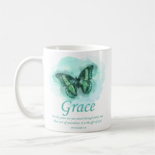 Weibchen Christliche Butterfly Verse: Grab Kaffeetasse