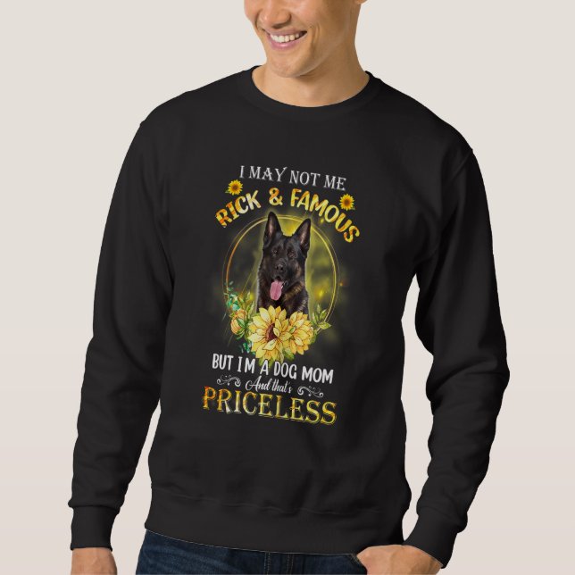 Weibchen deutscher Hirte Ich bin vielleicht nicht  Sweatshirt (Vorderseite)