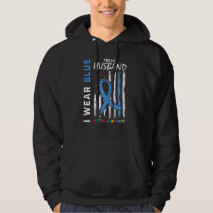 Weibchen, die ich trage Blau für mein Ehemännchen Hoodie