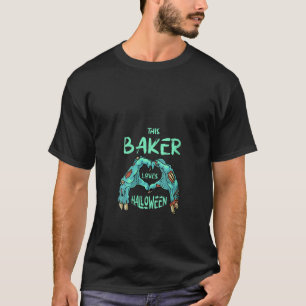 Weibchen dieser Bäckerin Lieben Halloween Backen Z T-Shirt