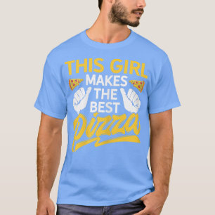 Weibchen dieses Mädchen macht die beste Pizza ital T-Shirt