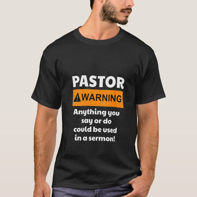 Weibchen Funny Pastor Warnung, dass ich Sie vielle T-Shirt (Vorderseite)