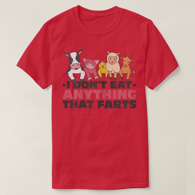Weibchen Funny Vegetarian ich esse nichts, was T-Shirt (Design vorne)