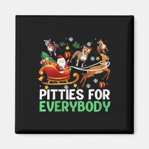 Weibchen für jeden Weihnachtsgeburten Pitbuli Hund Magnet