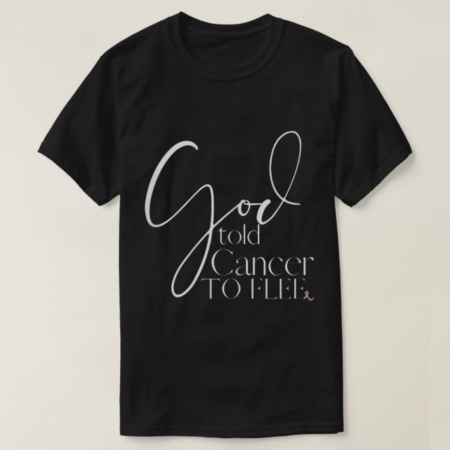 Weibchen Gott sagte Krebs zu fliehen Krebs freies  T-Shirt (Design vorne)