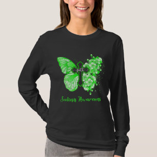 Weibchen Grüner Schmetterling Glaube Skoliose Bewu T-Shirt