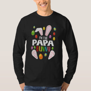 Weibchen Ich bin die Papa Bunny Funny Matching Fam T-Shirt
